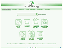 Tablet Screenshot of ekokatalog.cz